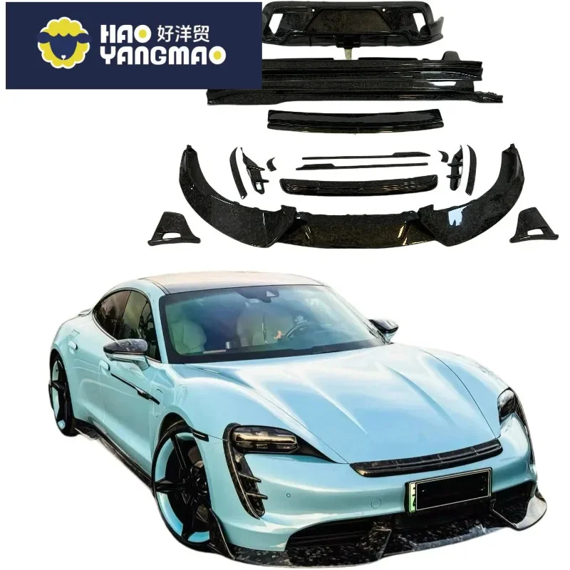 Suitable for Gloss-Carbon FORPorsche Taycan MSY Style Carbon Fiber Body Kit