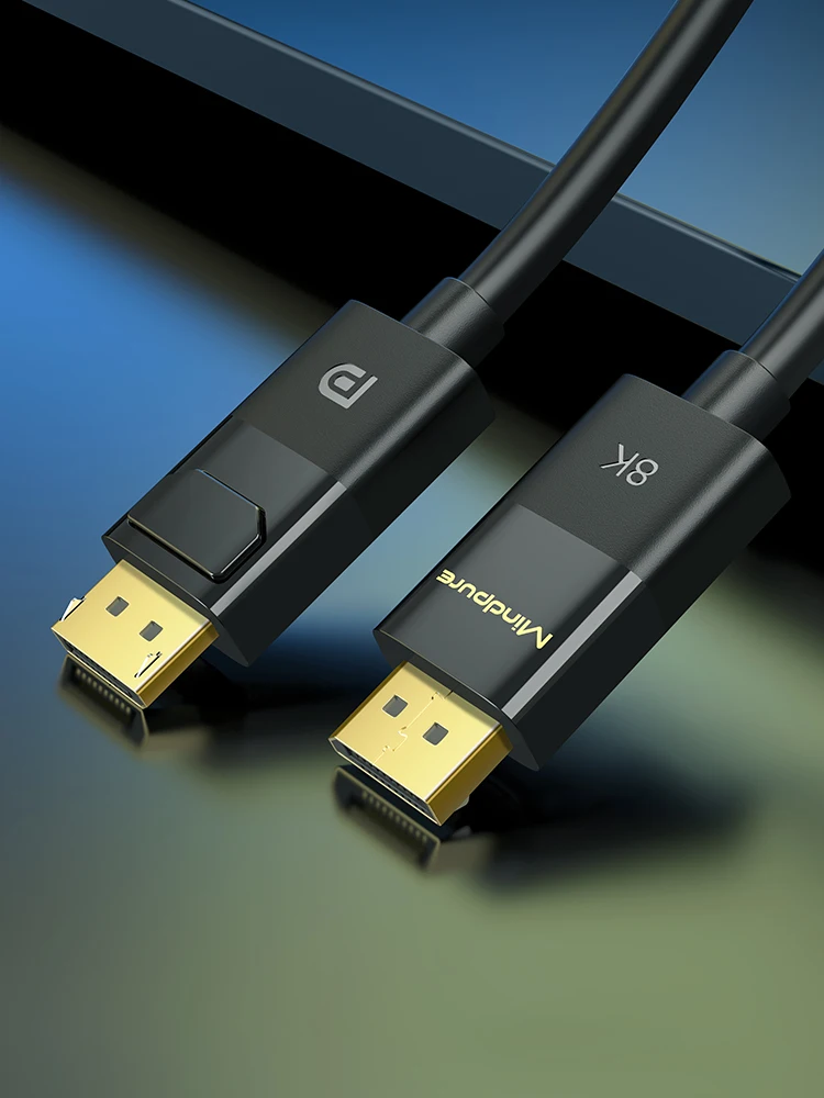 Mindpure Displayport 4K Cable Displayport Cable Dp 1.4，8K@60Hz,4K@144Hz,2K@165Hz,High Refresh Rate For Gaming Monitor,