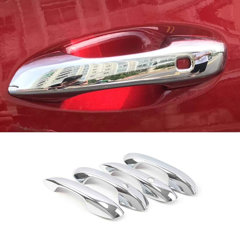 ABS Chrome/carbon For BYD Tang EV 2018 2019 2020 2021 2022 car Side Door Handle bowl Cover Trim Car Styling Accessories