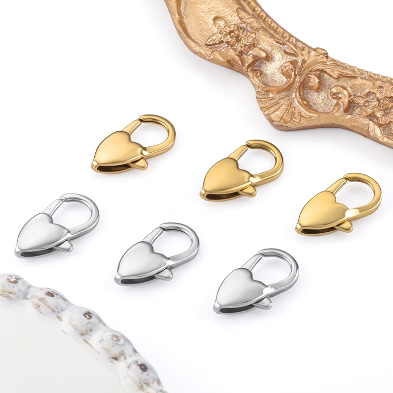 

Polishing Stainless Steel 20mm Heart Lobster Clasp Hooks for Jewelry Finding Making Necklace Bracelet Materials DIY Accessories