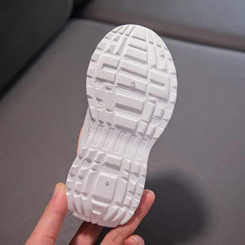 Kids Shoes Autumn Winter Boy Girls Sneakers Flat Children Comfortable Black White Casual Sport Shoes