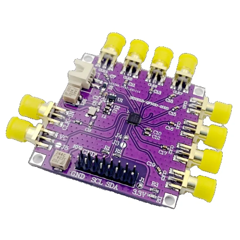 

8-Channel Clock Generator Module WYDZ-5351B Si5351B High Frequency Signal Clock Source Board