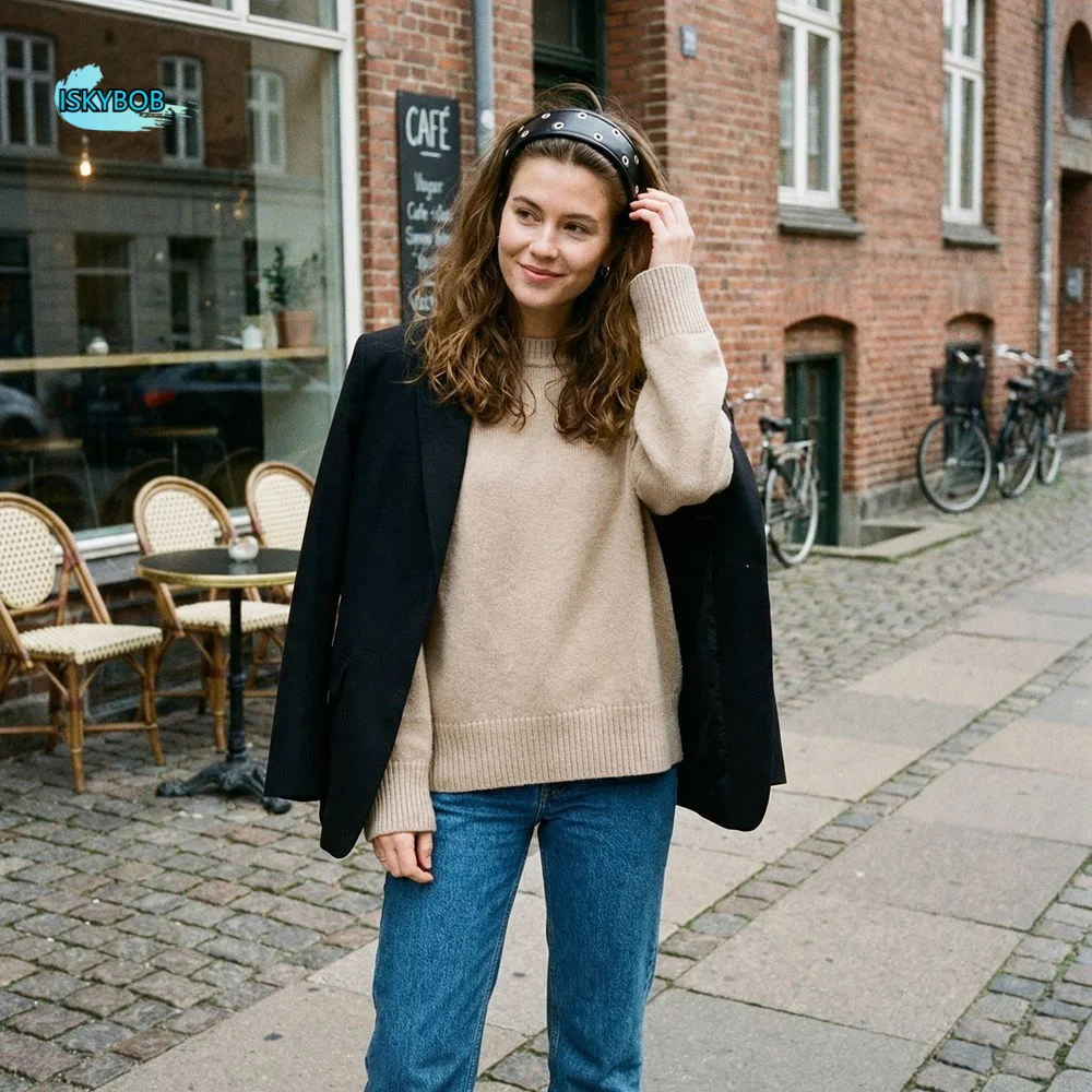 

Punk Leather Headband Wide Hair Accessory Metal Rivets Headwear Versatile Black and Red Hollow Ring Hair Hoop Festival