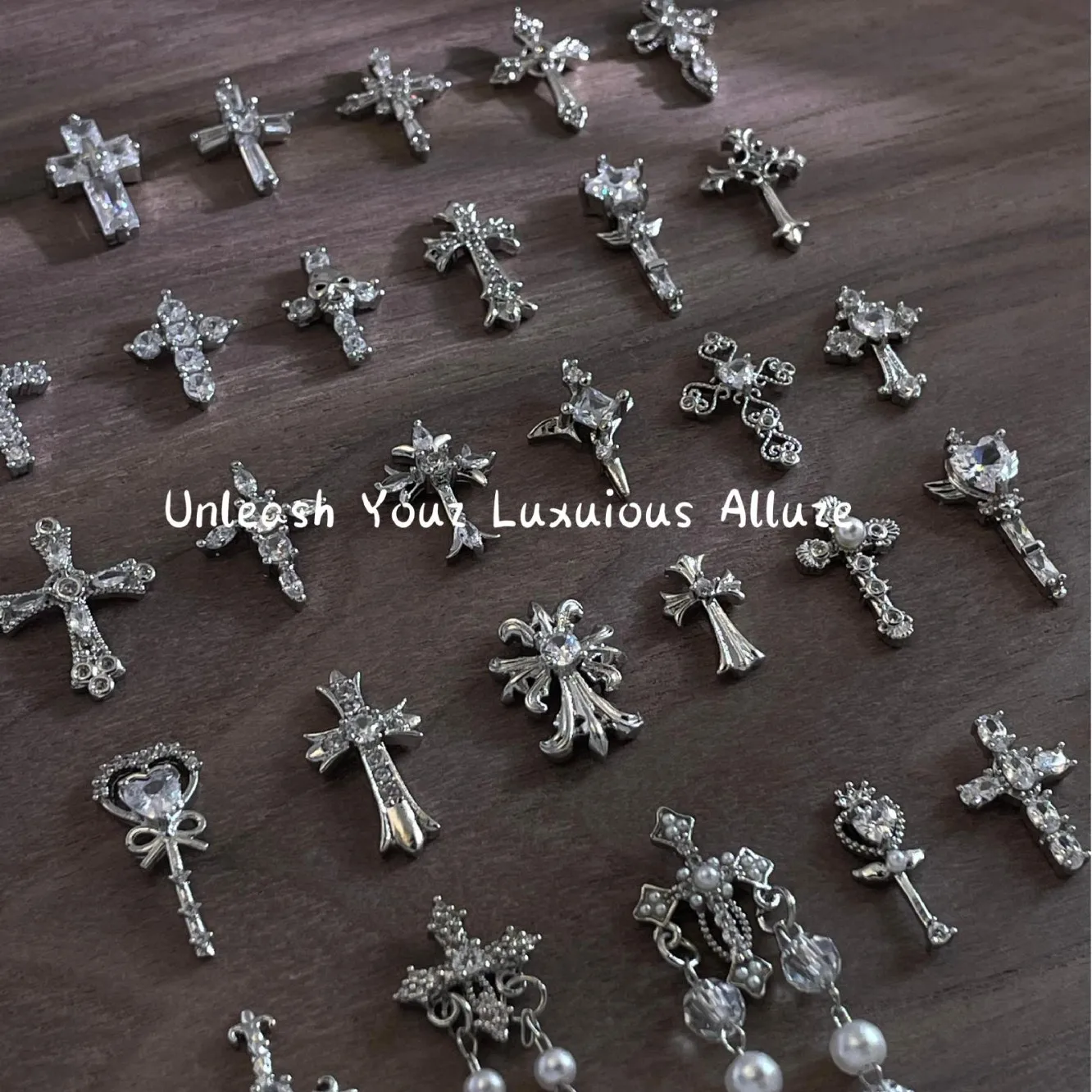 مسمار ريترو كروس كروكسين معدن متعدد المواصفات جيل للأظافر الديكور القوطية عين القط طلاء الأظافر لتقوم بها بنفسك لوازم فن الأظافر #3