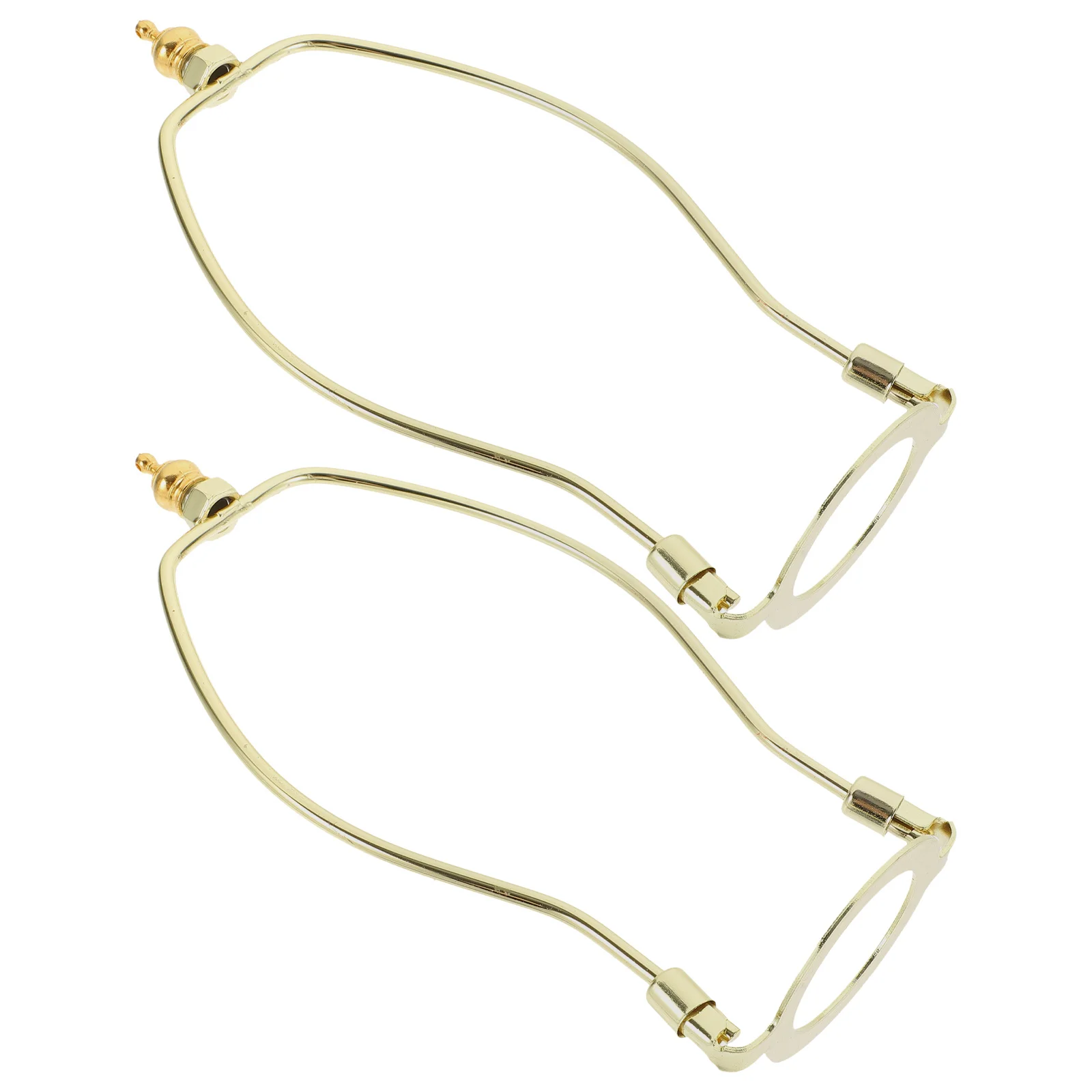 Telaio in lega per supporto per arpa per lampada resistente da 2 pezzi per paralume ampiamente utilizzato nell'arredamento dell'home office Lampada stabile a lunga durata