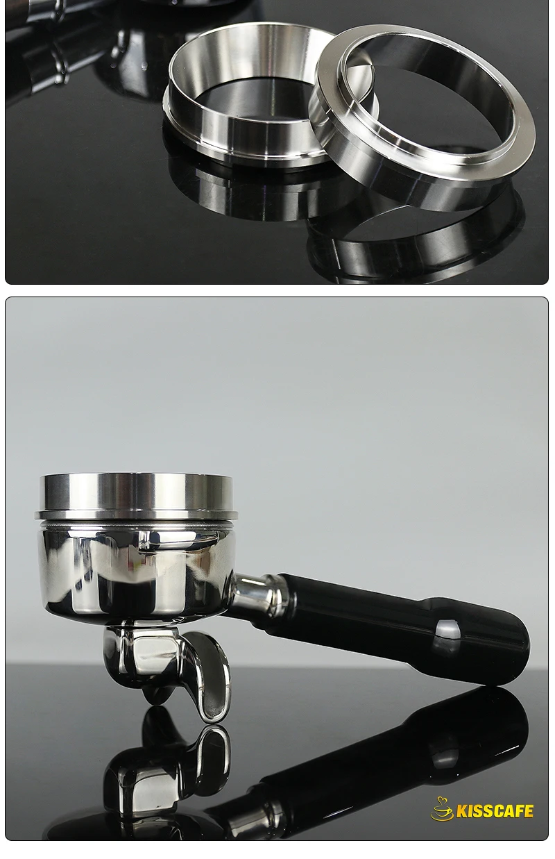 57 MM 57,5 MM Kaffee Dosierung Ring 304 Edelstahl Für Lelit Trichter Siebträger Kaffee Zubehör Espresso Barista Werkzeuge – Detail 10