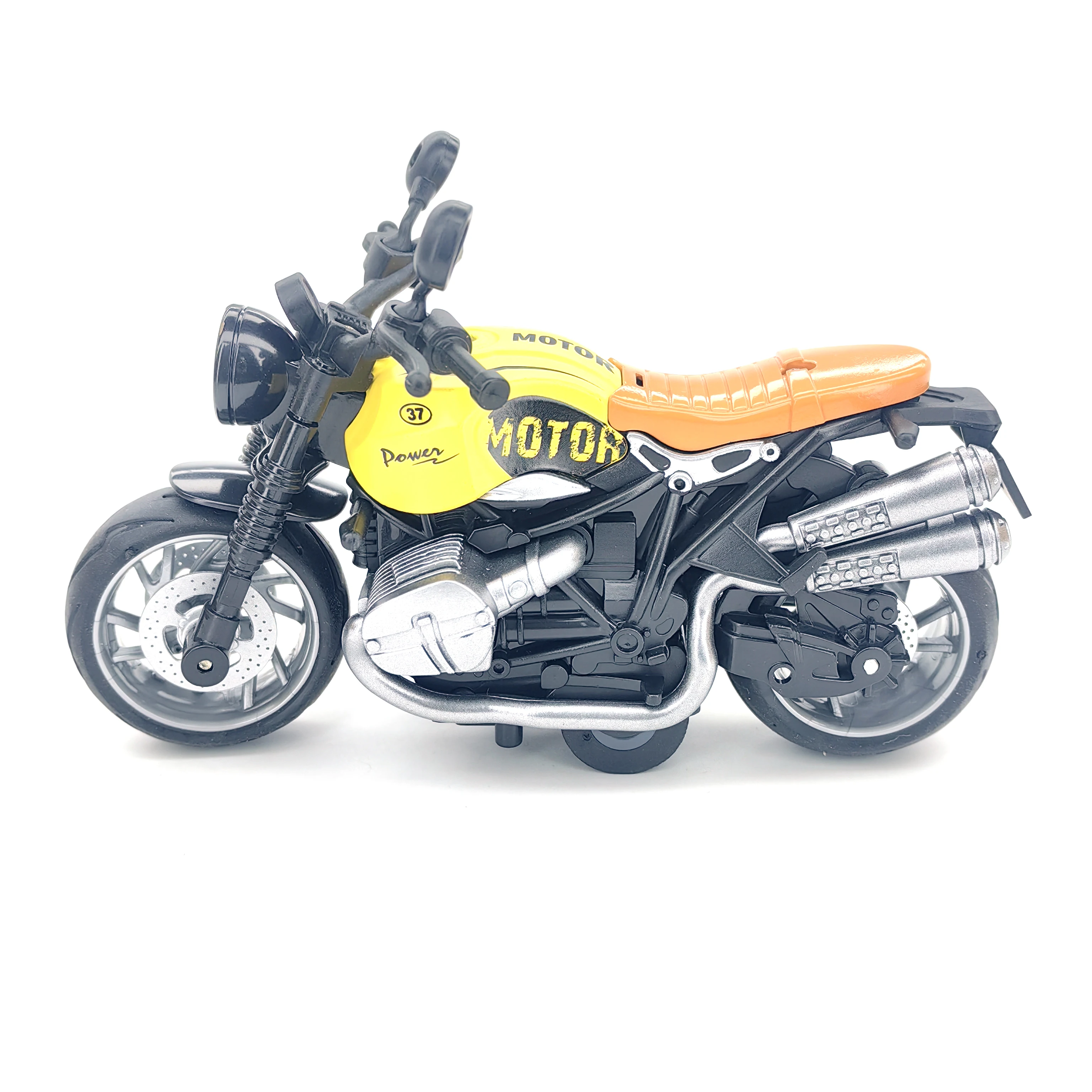 Jouets de moto pour garçons: voitures de course modèle de Locomotive en alliage simulé, voitures jouets à tirer pour enfants