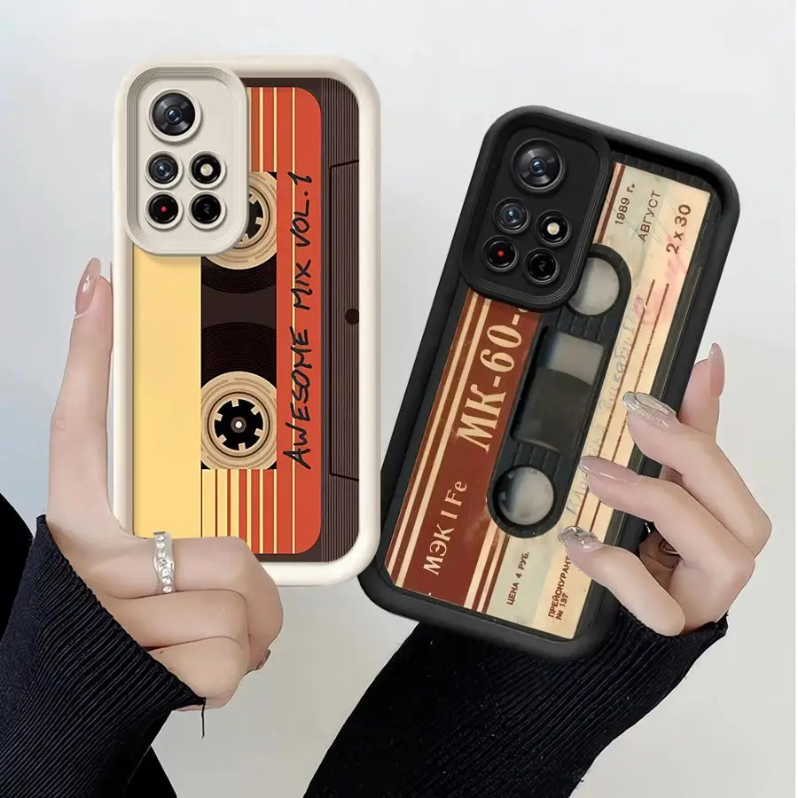 เคสสำหรับ Xiaomi Redmi Note 13 14 Pro Plus 10 11 12 Pro 11s 12s แบบนิ่ม ลายเทปนำโชค