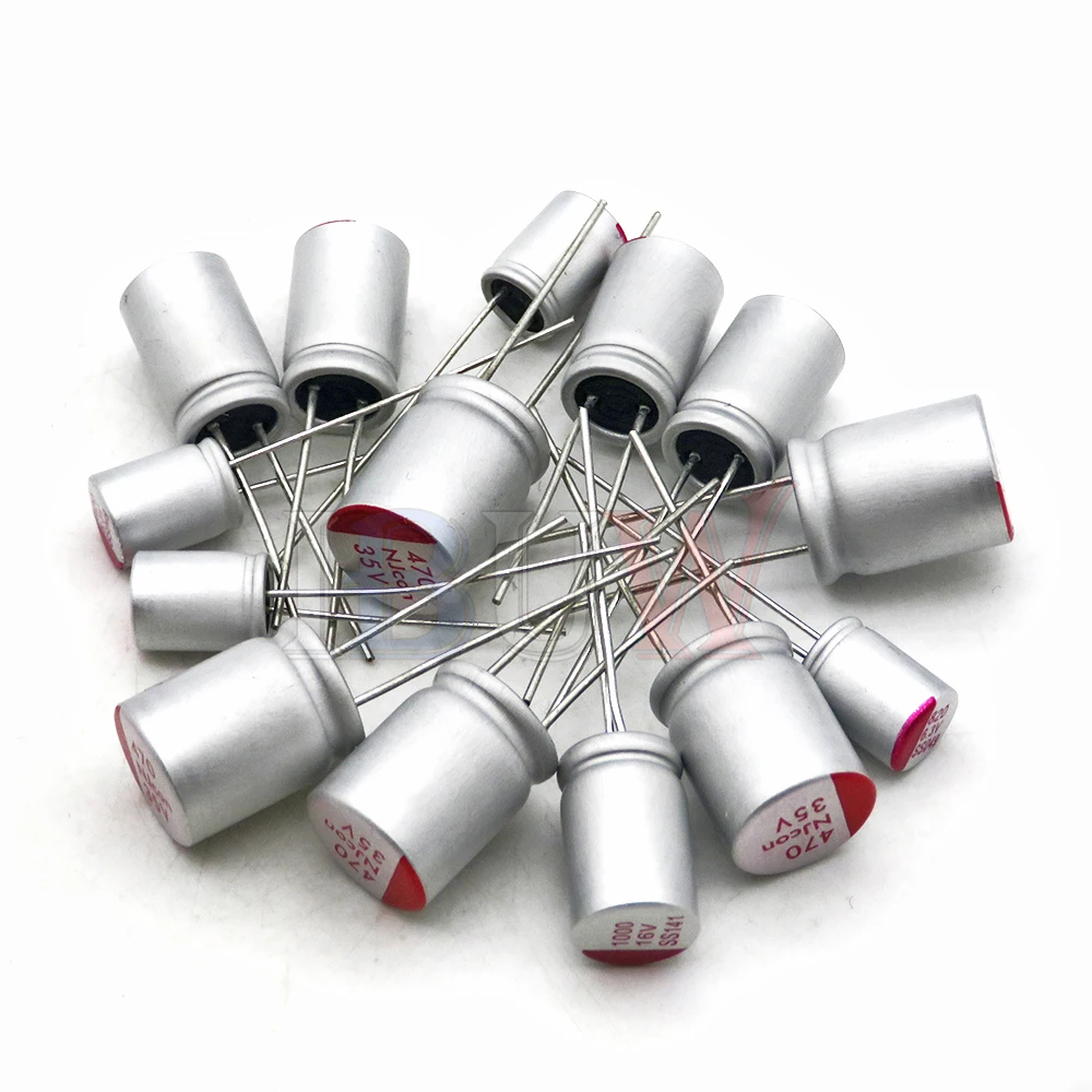 10PCS Solid Electrolytic Capacitor DIP Low ESR 6.3V 10V 16V 25V 35V 50V 63V 10UF 47UF 100UF 220UF 470UF 820UF 1000UF 1500UF