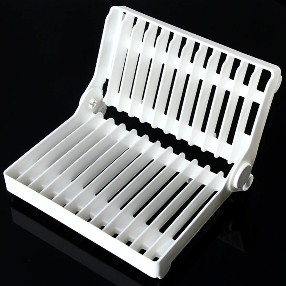 

Plastic Dish Drying Lightweight Ergonomic Design Easy Clean Storage Bowl Plate Stand Organizer White Color Dish Rack Drainer