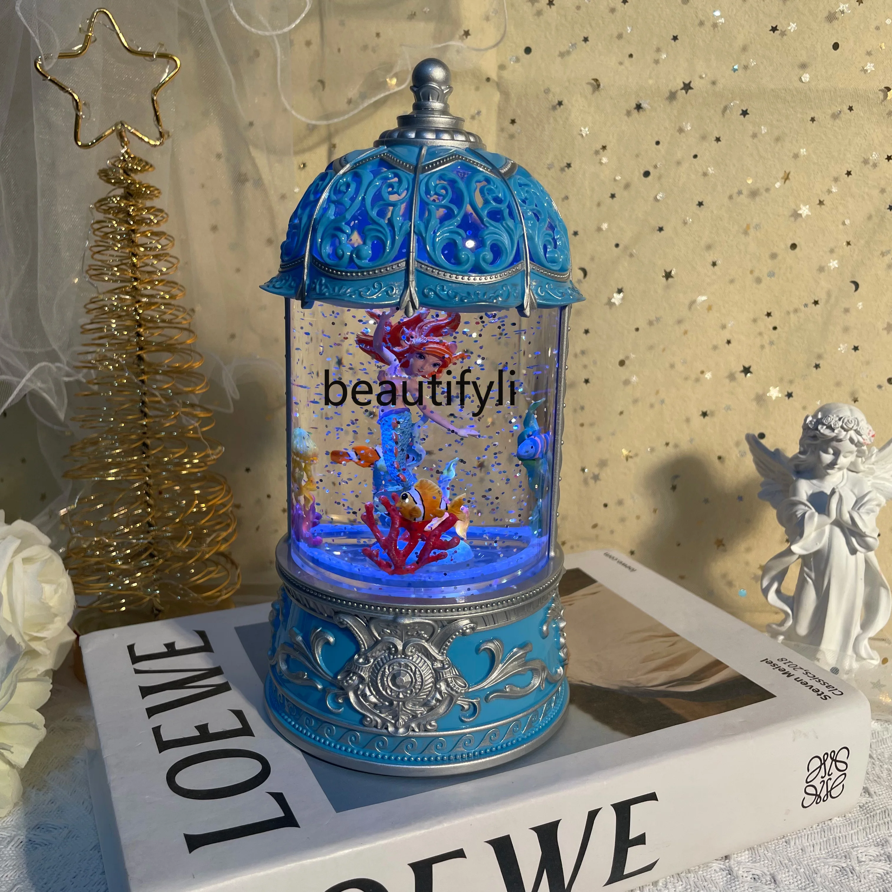 Karuzela pozytywka lampka nocna dziewczynka księżniczka marzenie dziewczynka prezent urodzinowy