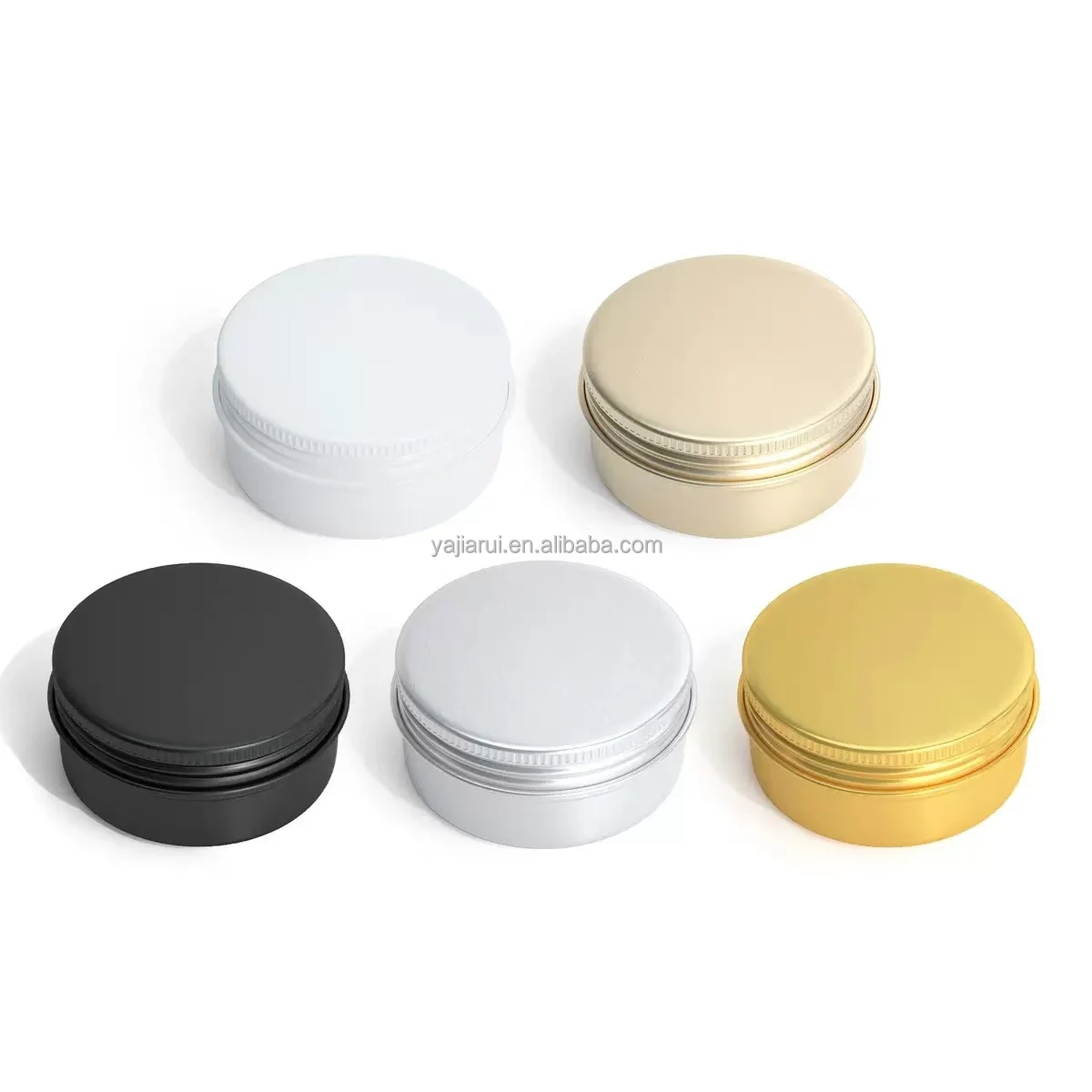 Custom Made Lid Aluminum Jars   Metal Tin Container