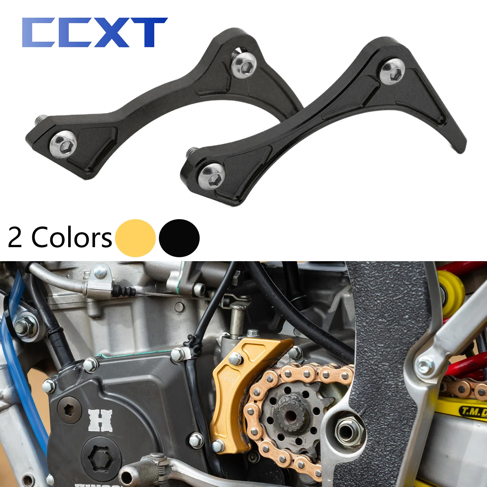 CNC Motorcycle Engine Chain Sprocket Protector Plate Guard Case Saver For Suzuki RMZ250 2007-2019 RMZ450 2005-2018 2019 Parts