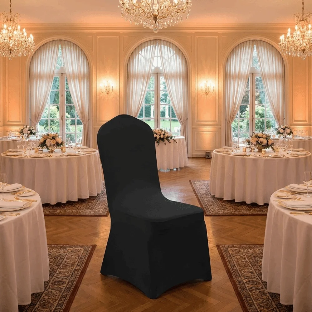 Full Cover Elastic Chair Cover Washable Breathable All-inclusive Chair Cover Decorative Dust-proof Chair Seat Cover Restaurant