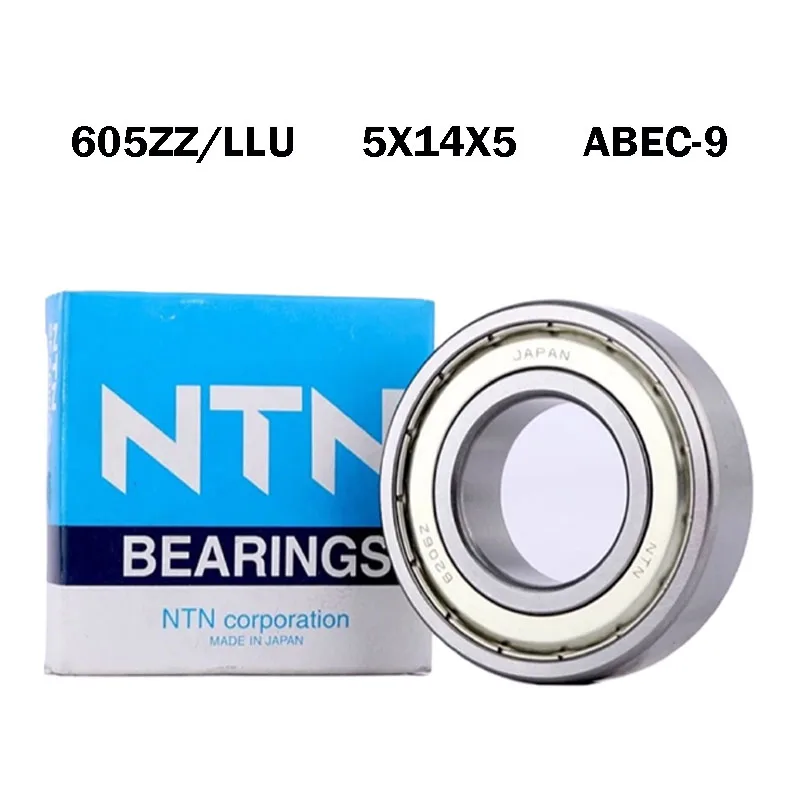 

10PCS Japan NTN Original 605Z Bearing ABEC-9 605ZZZ 605LLU Ball Bearing 5x14x5 High Speed Deep Groove 605Z Ball bearings