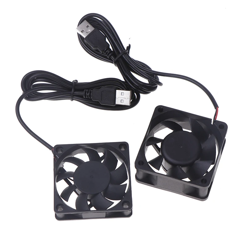 Computador Case Cooling Fans for Raspberry Radiator, Ventilação do Ventilador, Rolamento de óleo, USB, PC, 60mm, 5V, 1Pc