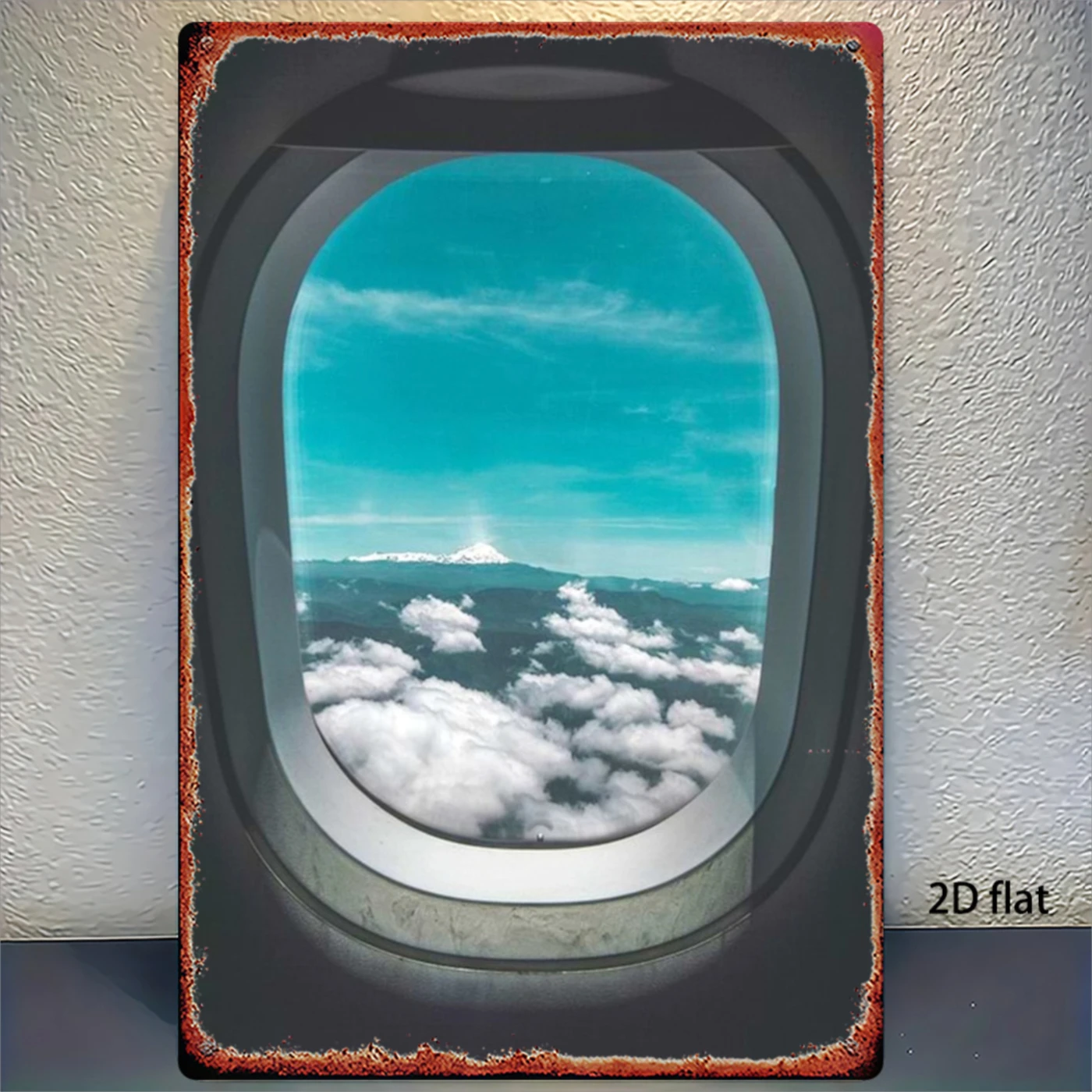 Home Bathroom Wall Art - 2D Flat, 1pc 1pcs Retro Airplane