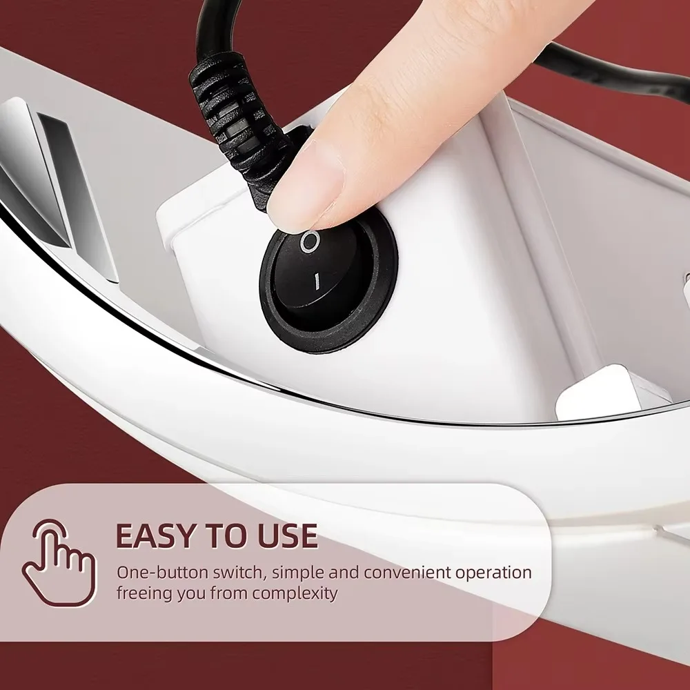 3 Fans Powerful Nail Dust Collector High Suction Professional Nail Vacuum Cleaner 2-Hands Nail Dust Extractor For Nail Salon