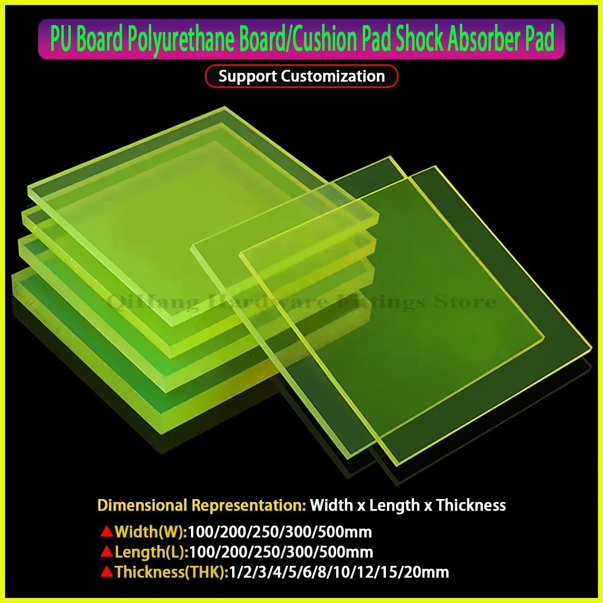 

PU Board, Polyurethane Board/Cushion Pad, Shock Absorber Pad/Wear-Resistant And Oil Resistant Cowhide Board THK1-20mm