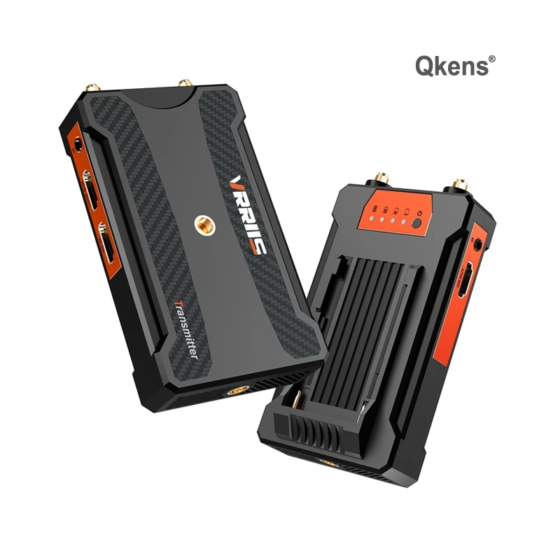 VRRIIS 400m HDMI Wireless Extender Video Transmitter Receiver Support Battery for Camera Live Streaming TV Box PC To TV Monitor