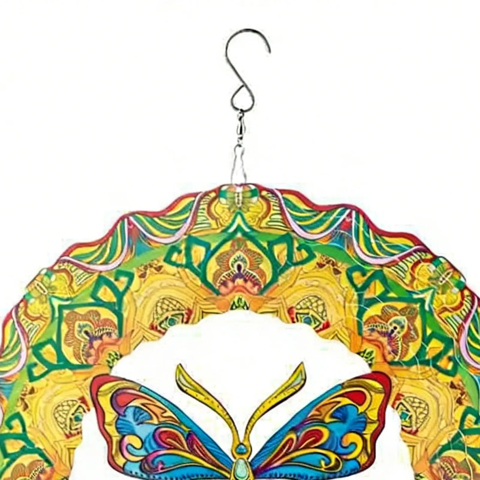 

Butterfly Wind Spinner For Outside Metal Yard Art Decor Hangable Wind Sculptures For Patio Porch Backyard Courtyard Balcony