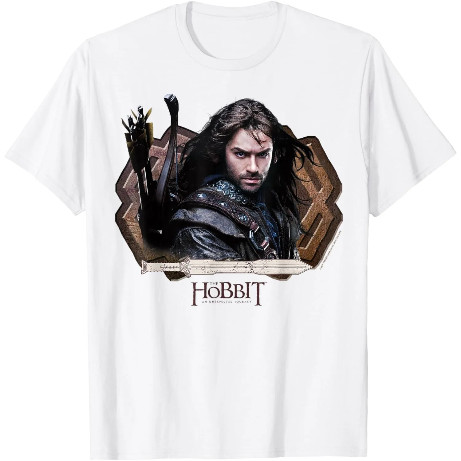 Kili The Hobbit An Unexpected Journey Graphic T-Shirt Breathable Cotton Crew Neck Tee