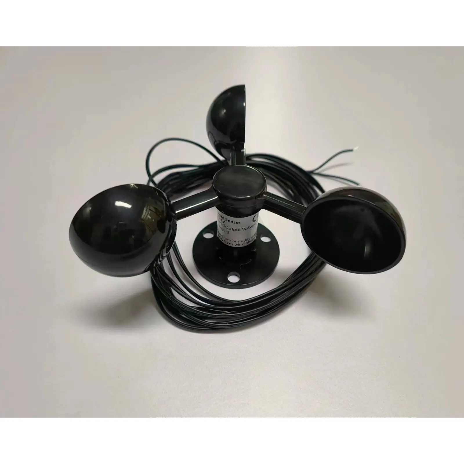 

Мини-датчик скорости ветра, черный/оранжевый, 200 км/ч, 2-проводной датчик скорости воздуха с автономным питанием, прибор для измерения скорости