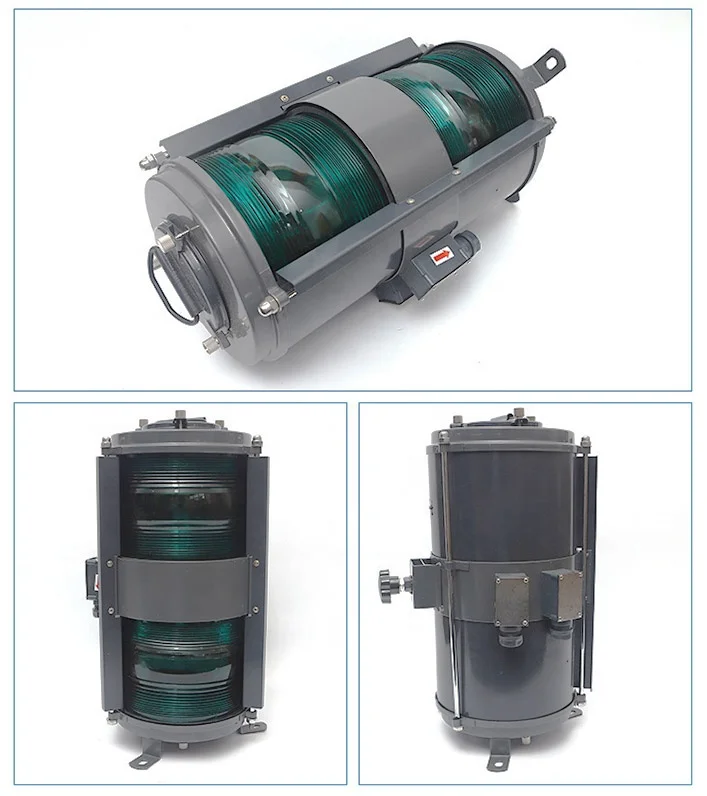 CXH-10B-luz de señal de navegación de doble cubierta, lámpara de señal de acero marino