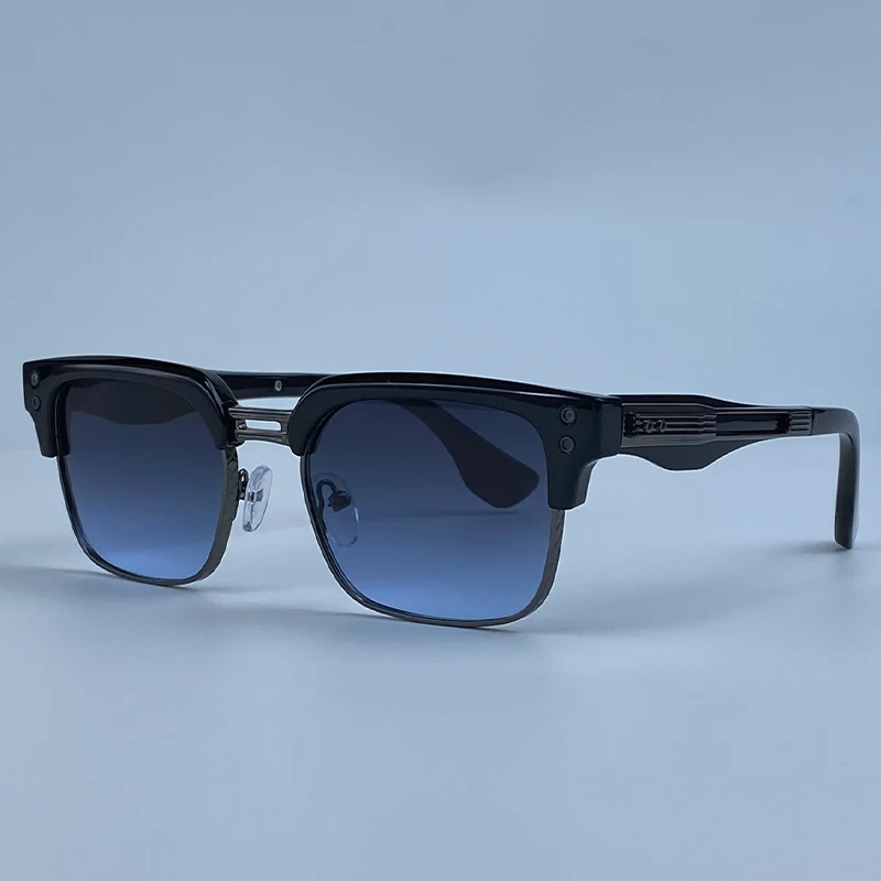 Retro Quadratische Punk-Sonnenbrille für Herren 2026 Luxus Designer Vintage Farbwechselnde Fahr-Steampunk-Sonnenbrille für Männer Eyewear Shades – Detail 13