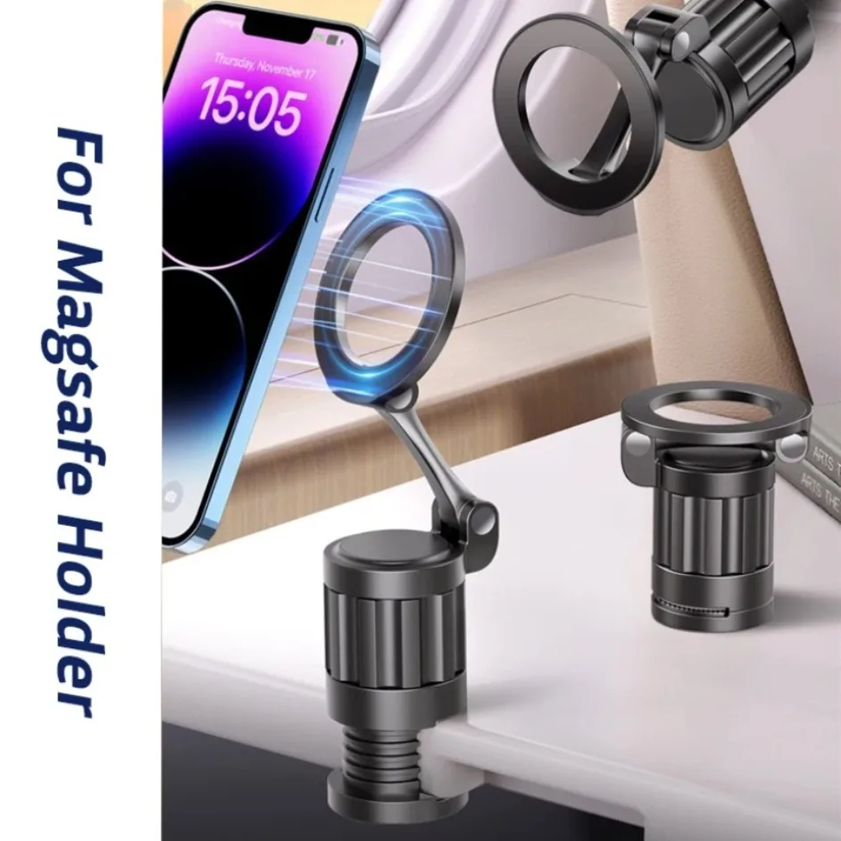 

Магнитный держатель для телефона, крепление в самолете для Magsafe Travel, незаменимый аксессуар, складная подставка для телефона с громкой связью для iPhone 16, 15, 14