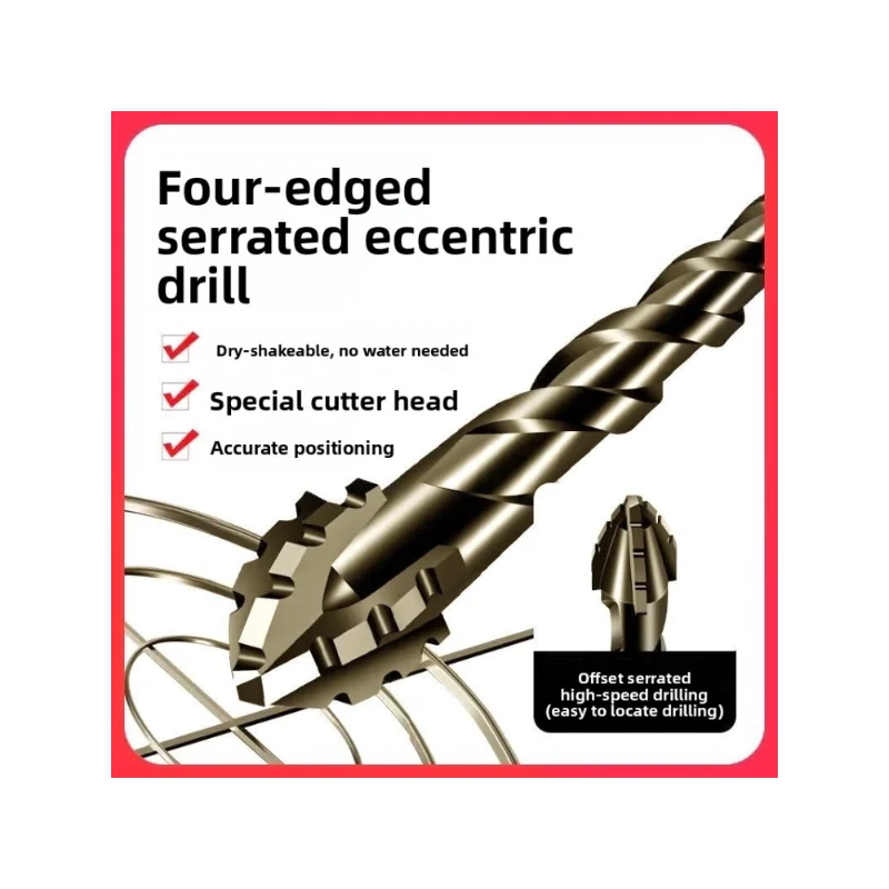 Baked Yellow Four-edged Sawtooth Eccentric Dry Beating Full Tile Ceramic Glass Marble Concrete Sawtooth Drill Wholesale