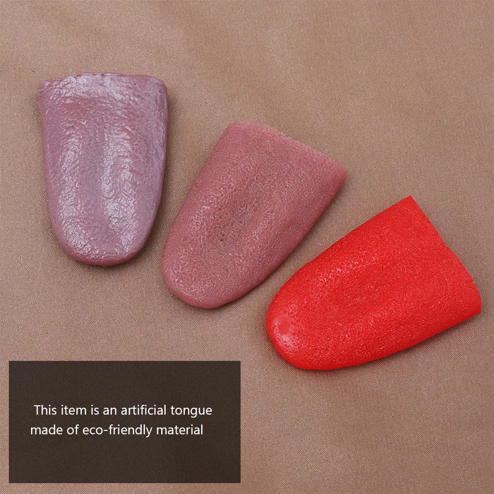 6 pezzi di lingua finta puntelli festa di Halloween ago in acciaio artificiale traforato realistico scherzo simulazione festival cosplay lingua