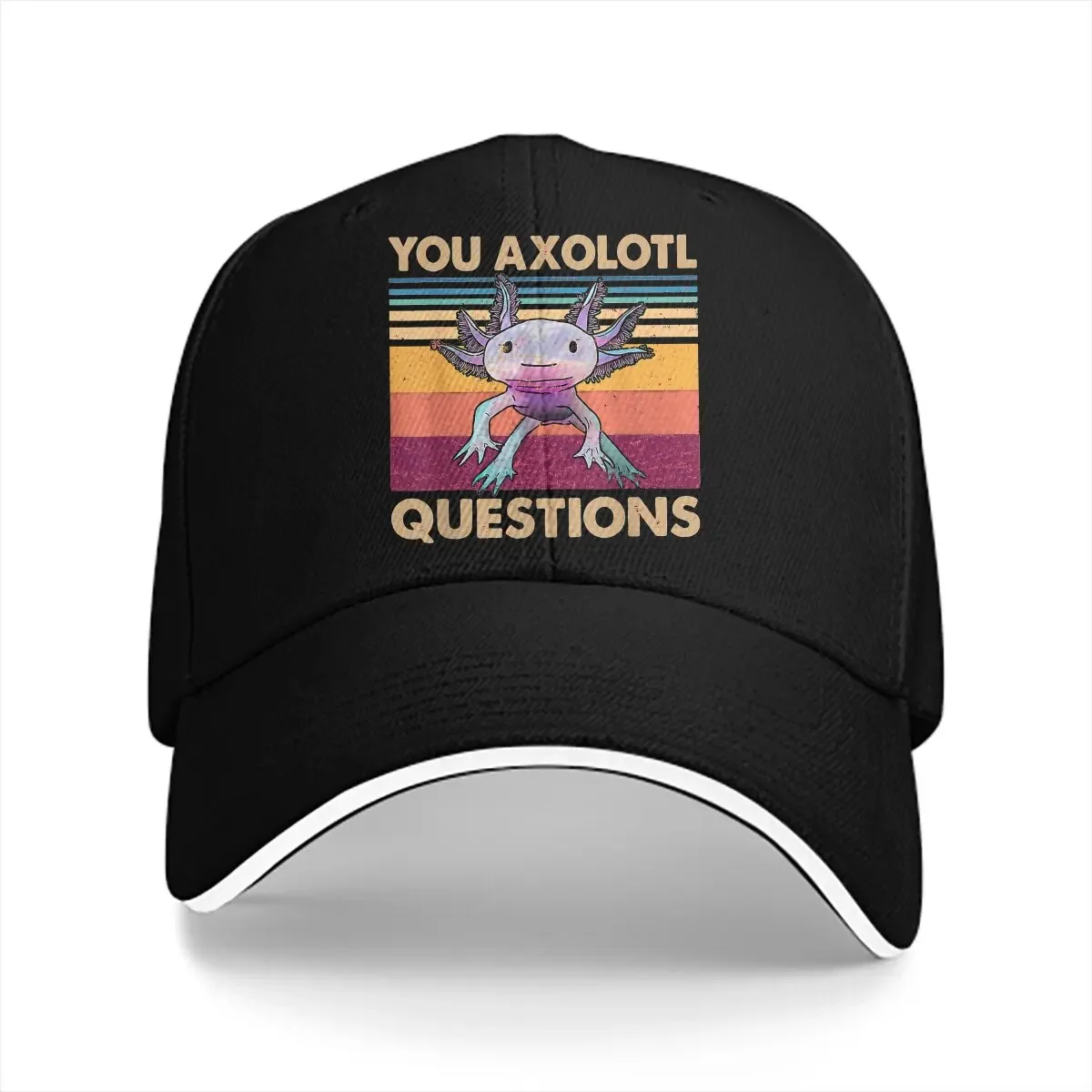 Summer Cap Sun Visor You Axolotl Questions Essential Hip Hop Caps Axolotl Lover Cowboy Hat Peaked Hats