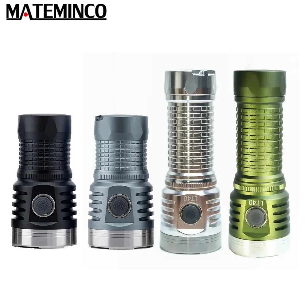 Mateminco LT40 Flashlight Mini EDC Torch 12600 High Lumen USB-C Rechargeable 21700 Strong Powerful LED Flashlight