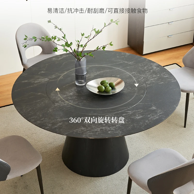 

Modern Light Luxury Dining Table And Chairs Luxury Cofee Combined Living Room Round Dining Table Esstische Bedroom Set Furniture