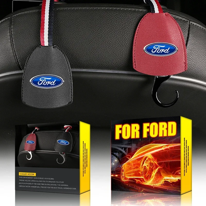 

Car Seat Hook Rear Interior Portable Holder Storage For Ford Focus 2 Fiesta Mk3 F150 Ranger Fusion Mk2 Mustang Mk7 Auto Styling