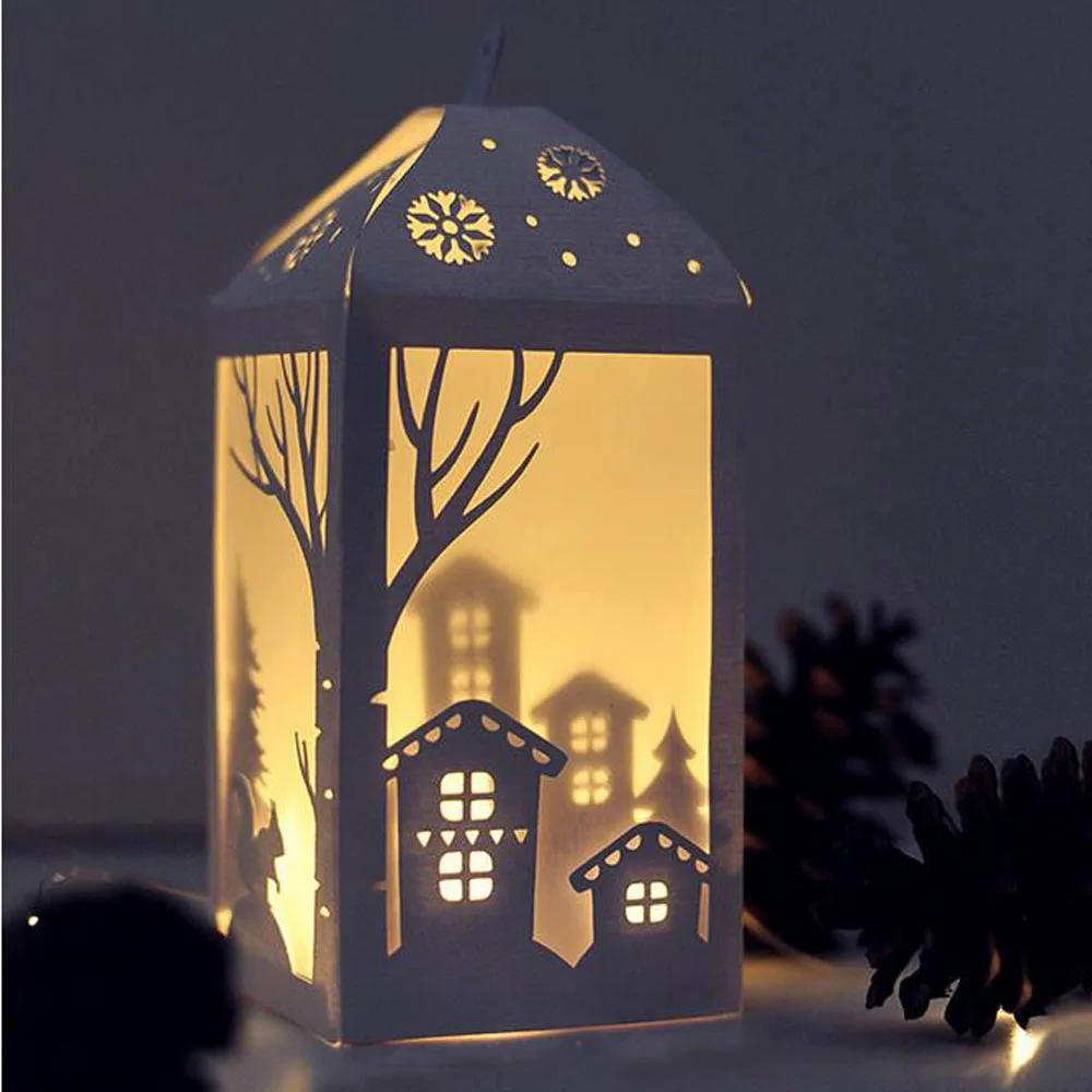 Lantern box Metal Cutting Dies Stencil Scrapbooking Embossing Christmas Card Making Paper Crafts