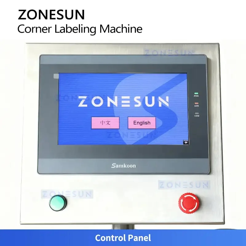 Zonesun ZS-TB833R2 Tamper-Evident Corner Labeling Machine for Boxes and Cartons