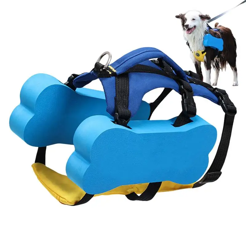 

Dog Life Jacket Pet Float Vest Adjustable Lightweight Life Preserver With Rescue Handle Reflective Float Coat For Small Medium
