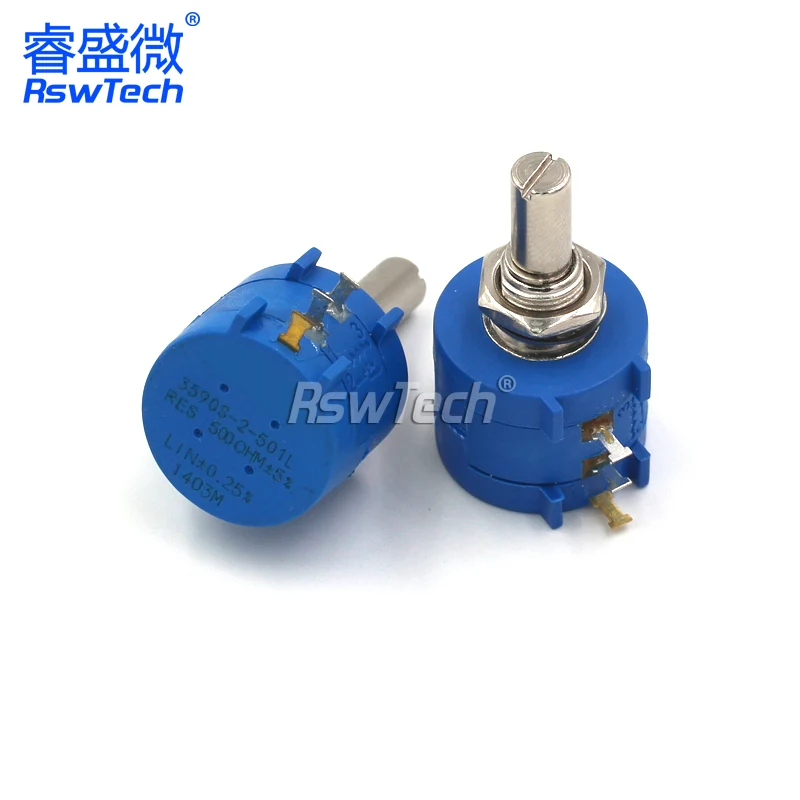 Precision multi-turn wire-wound potentiometer 3590S-2-103L 502L 104L 1K5K10K100K scale knob