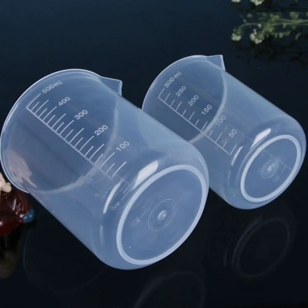 Multipurpose 1PC Stackable for Kitchen Laboratory Test Thickened with Scale Beaker Mixing Cups Graduated Cylinder Measuring Cup