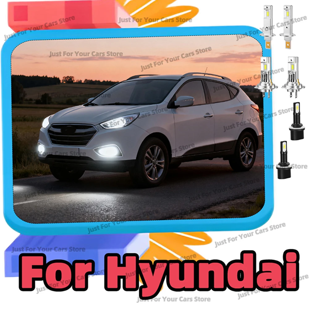 

2/6x для Hyundai IX35 для Hyundai i30 (FD) 2007-2011 фары 30000LM дальнего ближнего света 6000K PLug&Play противотуманные фары 12 В головка Lampada