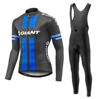 GIANT MTB Bicycle Clothing Set for Men, Long Sleeve Cycling Jersey, Bicycle Maillot, Cycling Clothes, Cycling, Spring, 2022