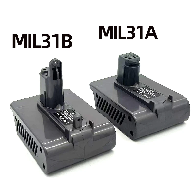 MIL31A MIL31B Batterieadapter für Milwaukee 18V Lithium-Ionen-Akkus zur Verwendung mit Dyson Staubsaugern der Typ-A- und Typ-B-Serie – Detail 1