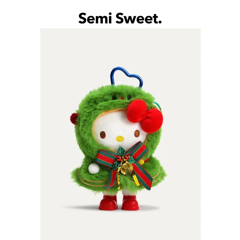 

Cartoon Hello Kitty Christmas Dress Up Series Plush Doll Japanese Sanrio Kawaii Backpack Pendant Children's Festival Gift