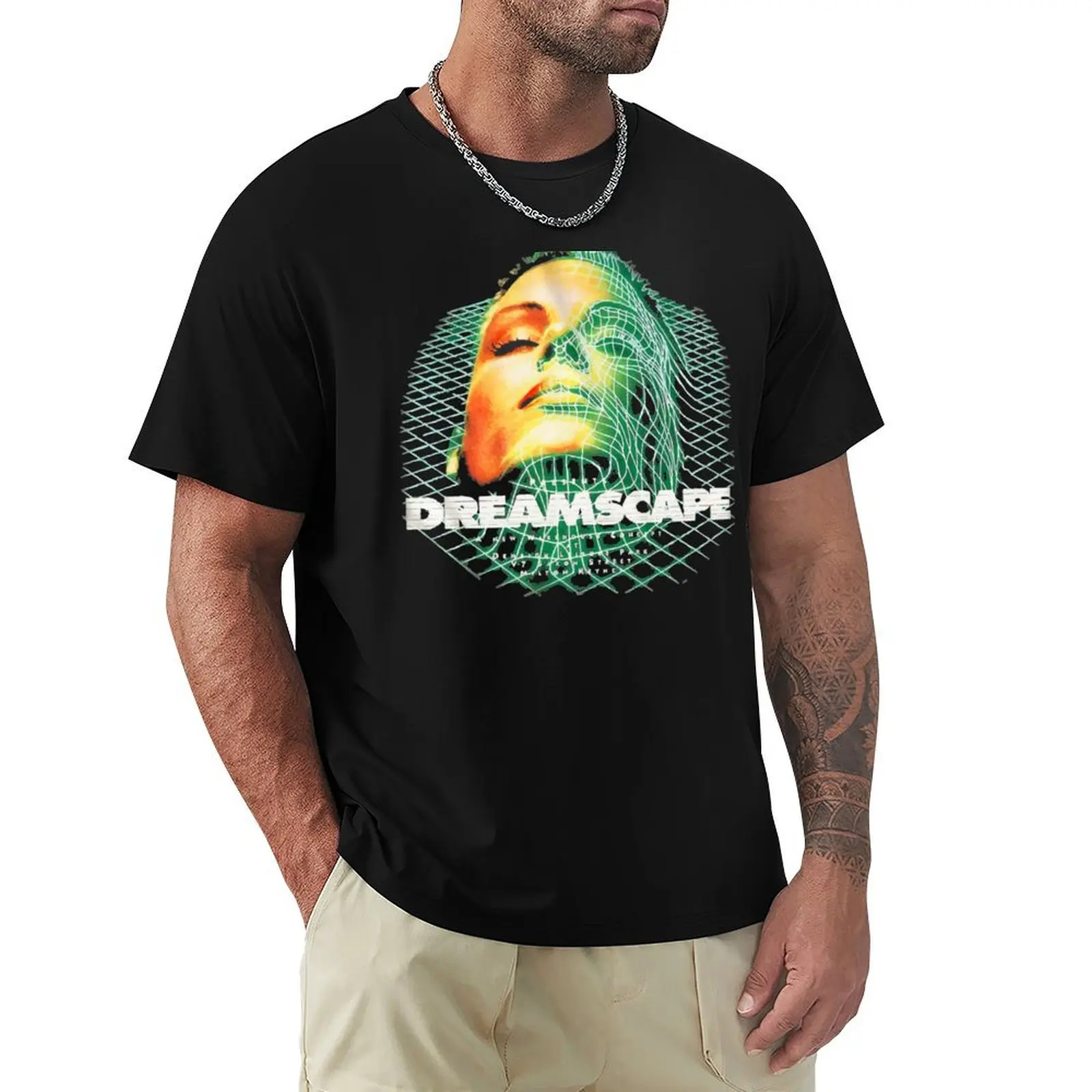 Dreamscape Old Skool Raver Hardcore Techno DnB T-Shirt Plus Size Solid Color T-Shirt