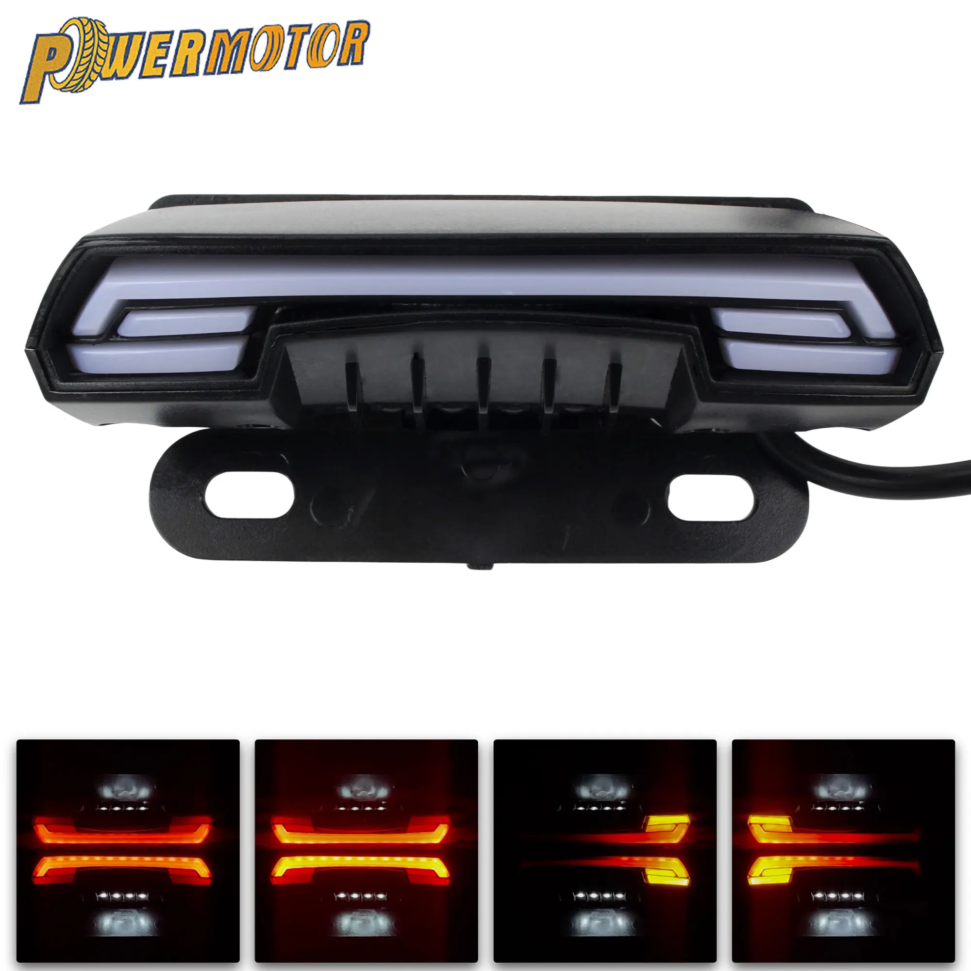 

Motorcycle LED Taillight Brake Rear Light for BMW Honda Suzuki Yamaha Supermoto Scooter Dynamic Turn Signal Plate Light Modified
