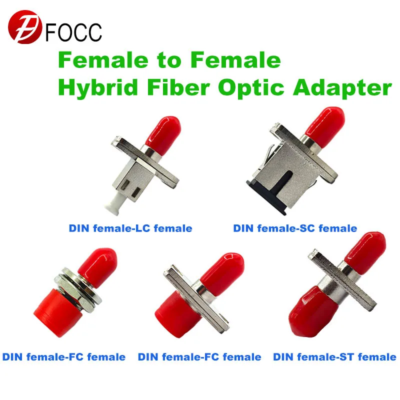 adaptador-de-baixa-perda-focc-din-sc-fc-lc-st-femea-para-femea-conversor-hibrido-de-fibra-Optica-conector-de-fibra-Optica-upc