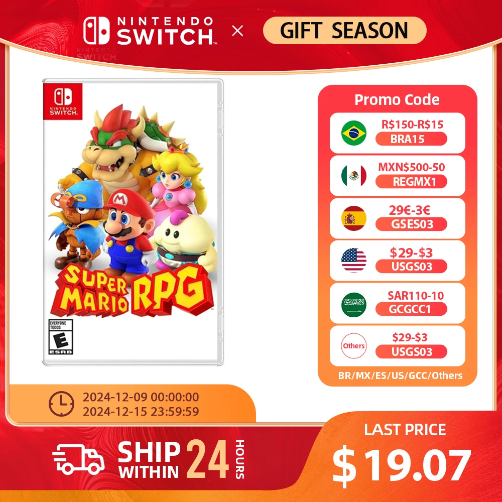 Super Mario RPG - Nintendo Switch Games Physical Cartridge Support TV Tabletop Handheld Mode Role-Playing Adventure Game Card