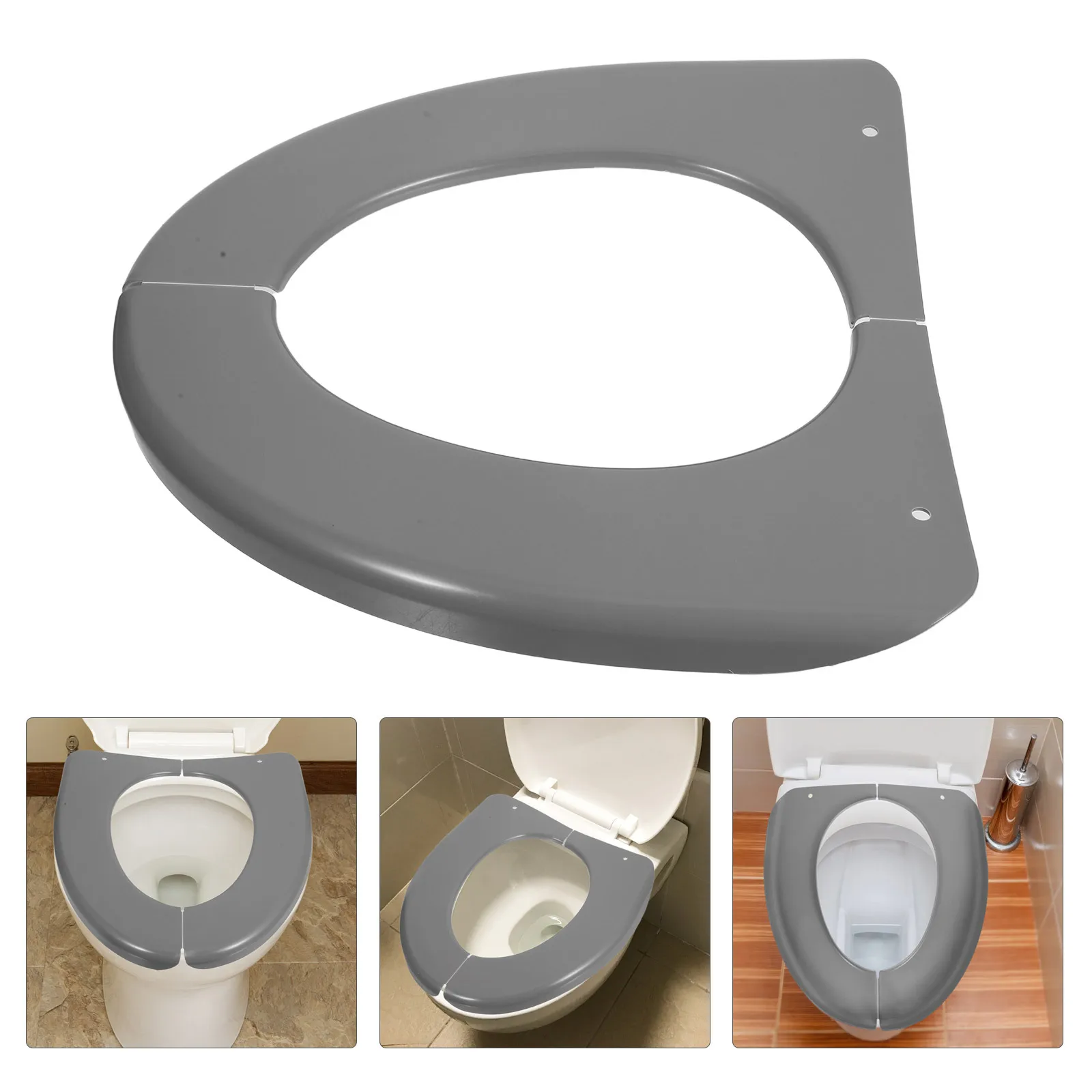 

Foldable Toilet Seat Cushion Portable Waterproof Travel Seat Cover for Adults Restrooms Camping Airplanes Rental